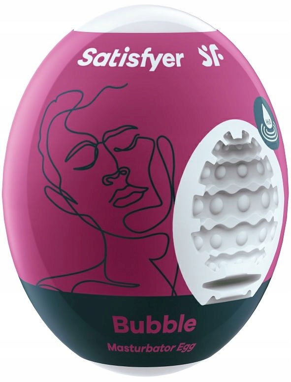 SATISFYER MASTURBATOR EGGS MASTURBATOR W KSZTAŁCIE JAJKA BUBBLE