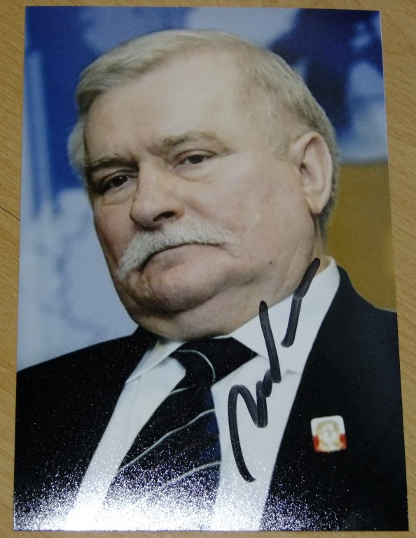 LECH WAŁĘSA - Autograf - PRZEMEK DZIECIOM