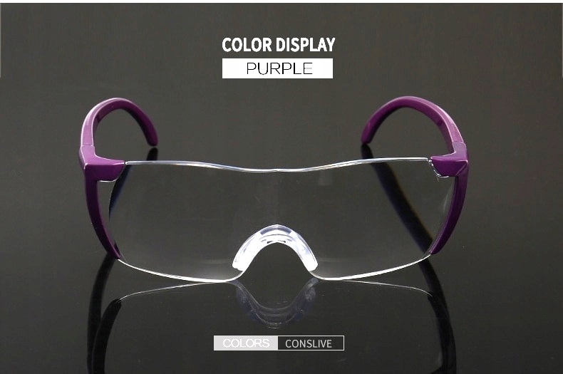 Okulary powiększające 160% ostre widzenie - fiolet