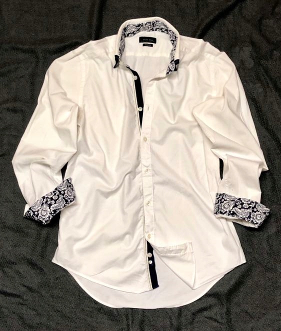 ZARA basic SLIM FIT biała elegancka koszula M