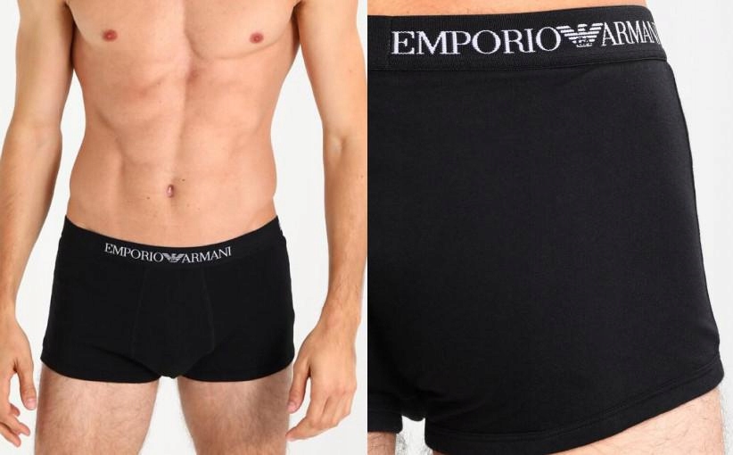 B31P034 BOKSERKI CZARNE BIELIZNA EMPORIO ARMANI M