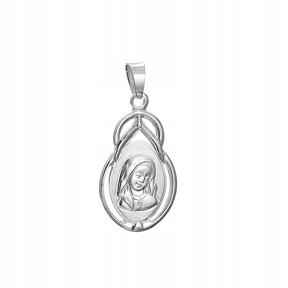 Srebrny medalik wisiorek Matki Boskiej pr925