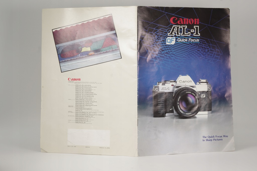 CANON AL-1 QF -fabryczny folder-w jęz.angielskim