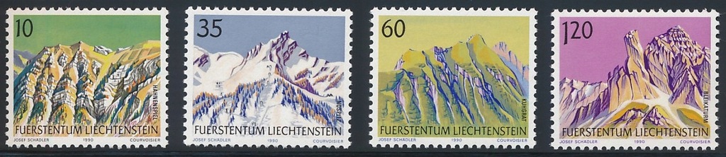 LIECHTENSTEIN 1990 GÓRY Michel 1000/1003 ** BCM