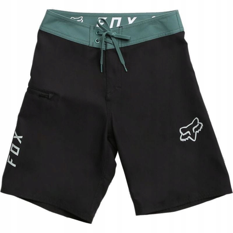 BOARDSHORT FOX JUNIOR OVERHEAD BLACK/GREEN Y26