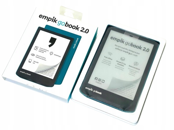 Czytnik książek eReader Empik GoBook 2.0 8GB 6 cali Sky Lagoon model PB629