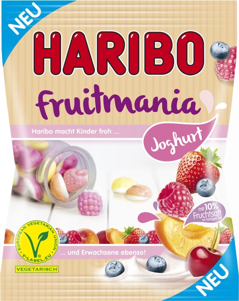 Haribo Fruitmania joghurt żelki z soku jogurt 175g