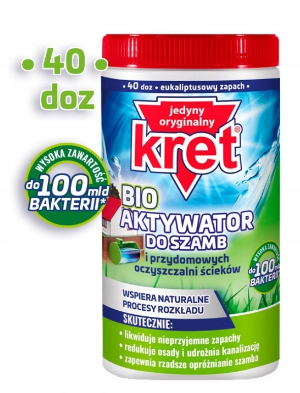 Kret BIO Aktywator SZAMB 1kg Bakterie Oczyszczalni