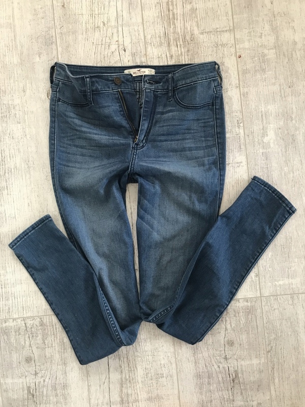 HOLLISTER spodnie jeans rurki wysoki stan 36 27