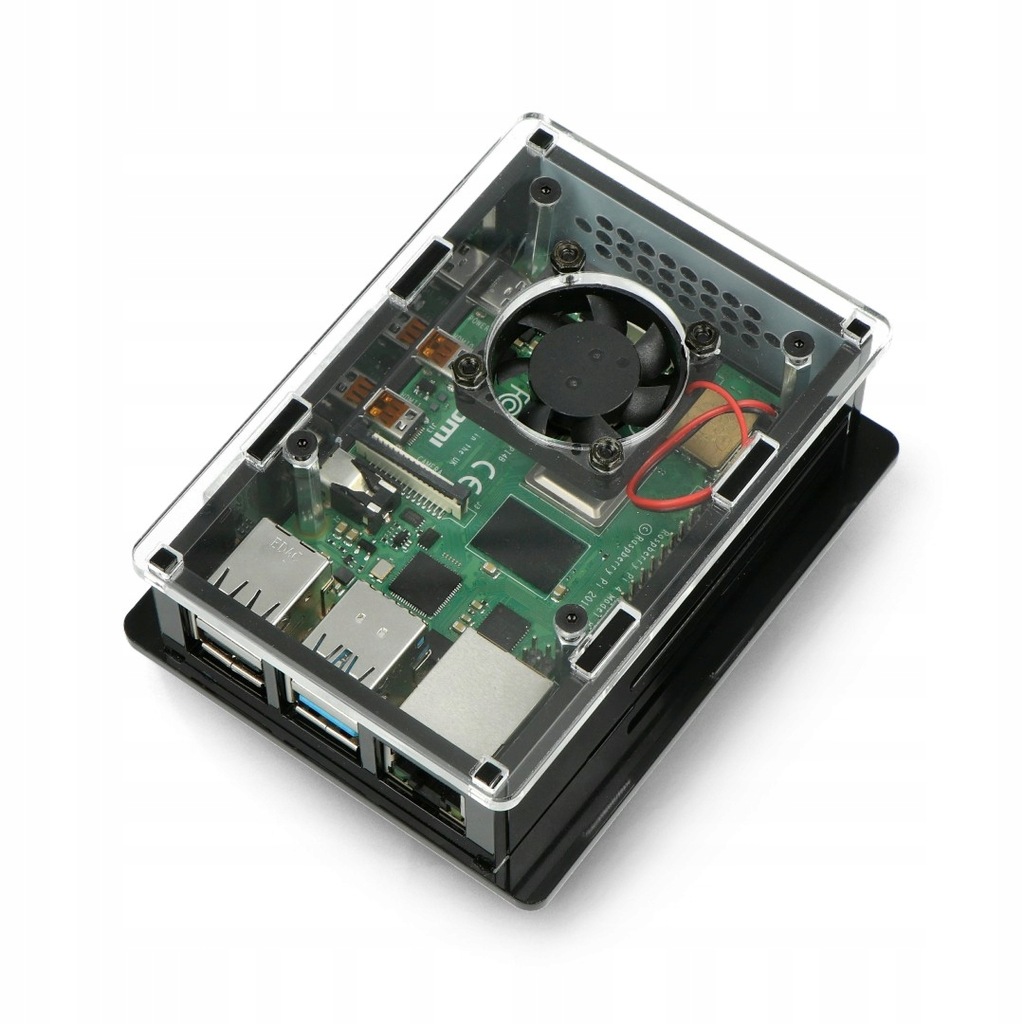 Obudowa do Raspberry Pi 4B box V2 na szynę DIN