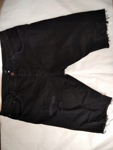 Spodenki 42 Męskie jeansowe czarne E53