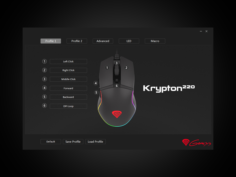Купить Игровая мышь Genesis Krypton 220 со светодиодной подсветкой RGB: отзывы, фото, характеристики в интерне-магазине Aredi.ru