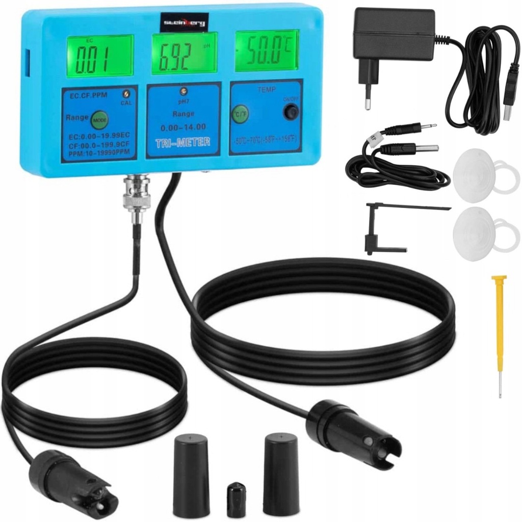 Tester miernik jakości wody 5w1 temperatura pH EC