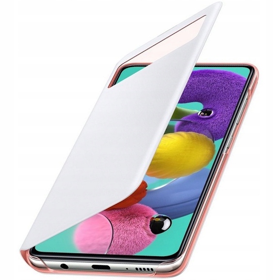 ETUI SAMSUNG S VIEW WALLET COVER DO GALAXY A51 BIAŁE