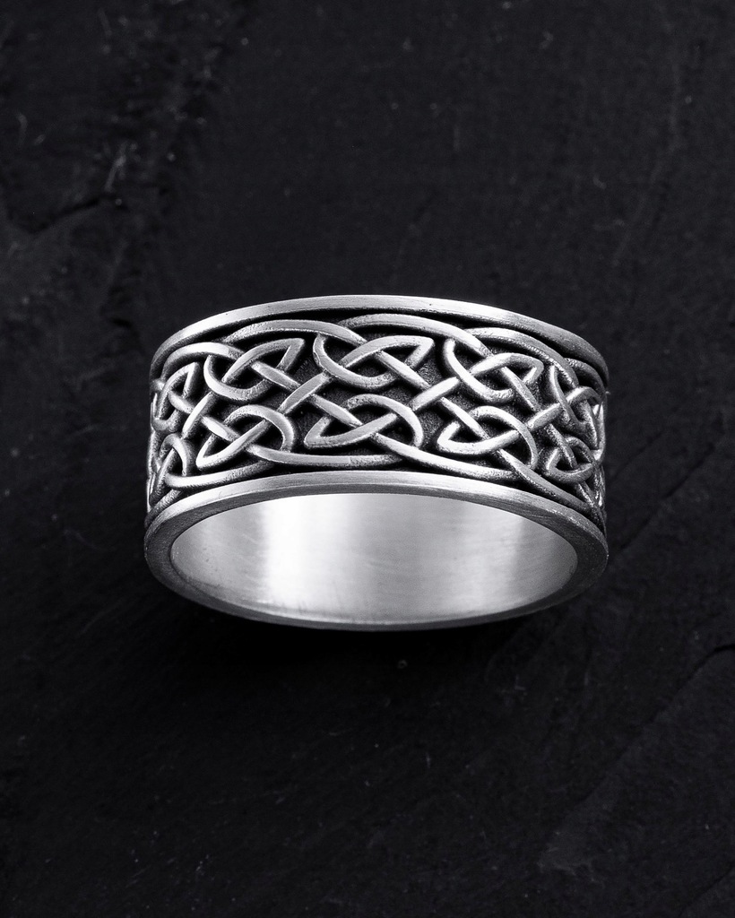 Srebrny pierścień CELTYCKI WĘZEŁ 20