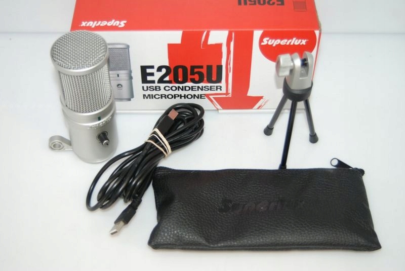 MIKROFON SUPERLUX E205U POJEMNOŚCIOWY PC USB PUD