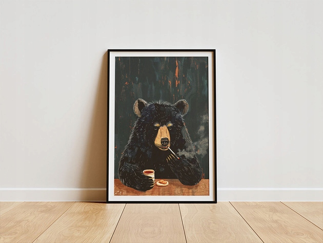 Plakat obraz na ścianę do domu - Weed bear 21x30