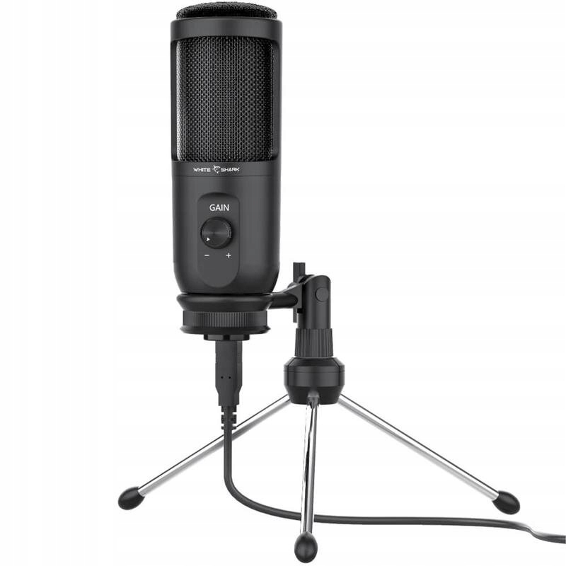 Mikrofon WhiteShark TAUS z membraną, statyw, przewodowy