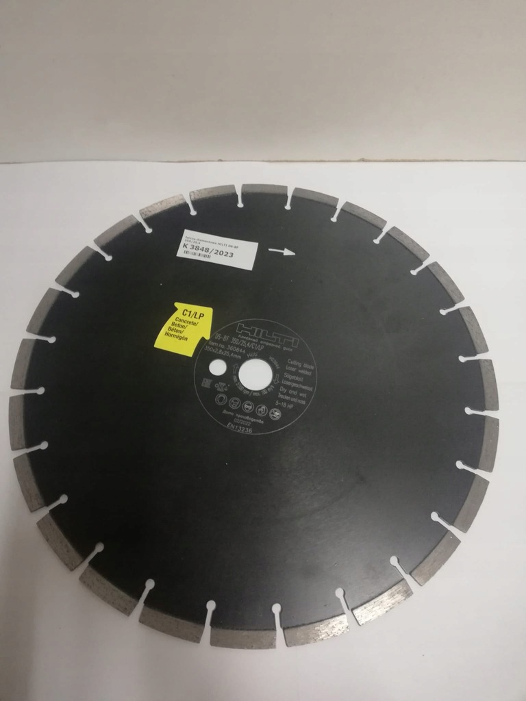 Tarcza diamentowa HILTI DS-BF 350/25,4 3848/23