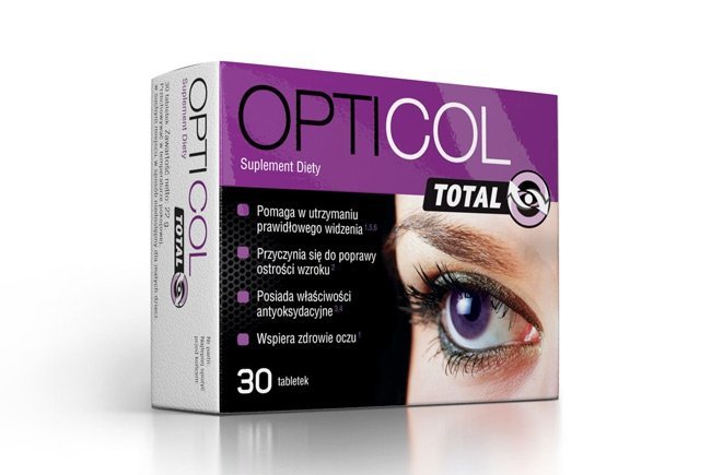 Opticol Total 30 tabl Colfarm aksamitka borówka omega-3