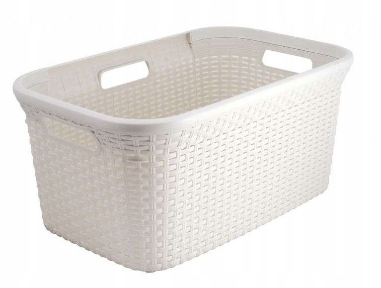 Kosz na pranie RATTAN STYLE 45 l krem CURVER