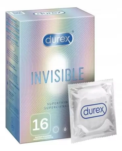 Durex Invisible prezerwatywy supercienkie 16 sztuk