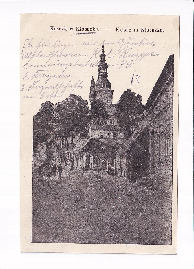 Kłobuck, Klobuzko, Kirche, 1915r. -435