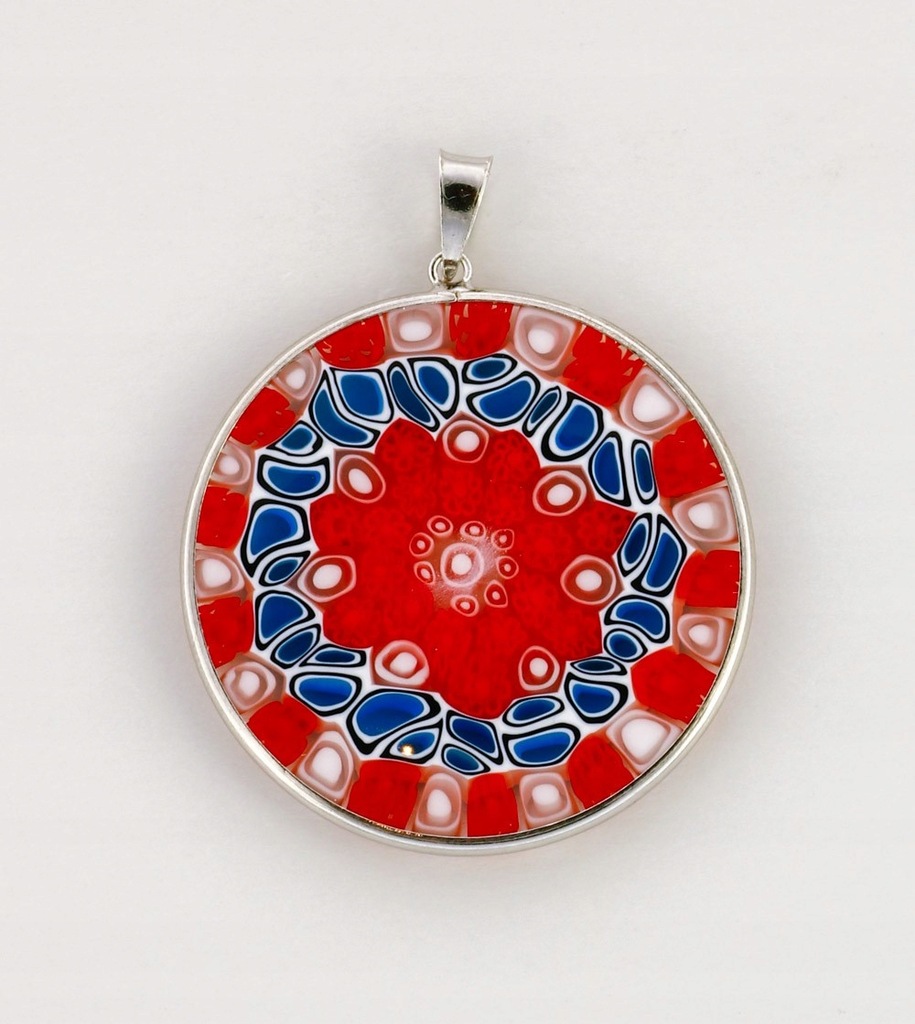 Wisiorek Murrina Czerwona - biżuteria szkło Murano