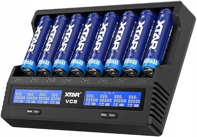 Xtar VC8 Ładowarka akumulatorków 8 kanałów OUTLET