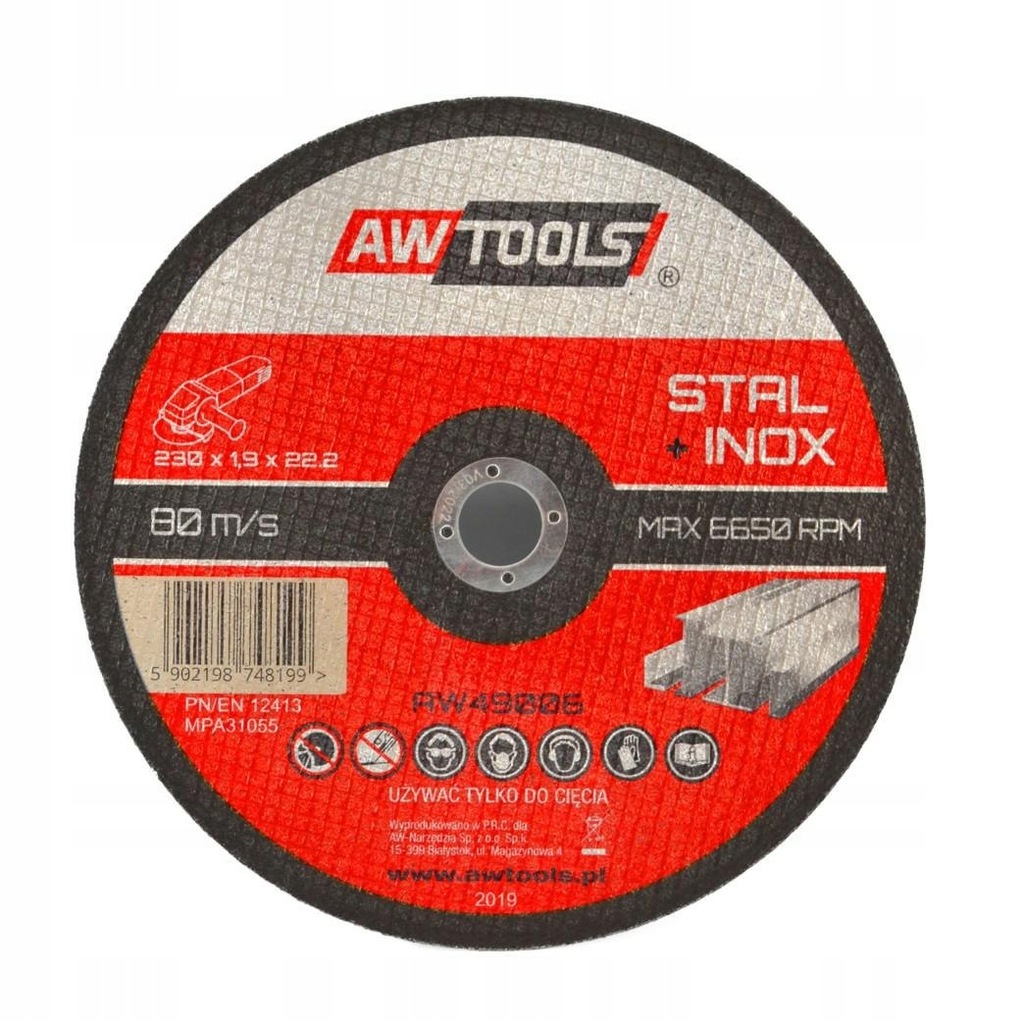 AWTOOLS TARCZA DO METALU 125*1,2mm / 22,2