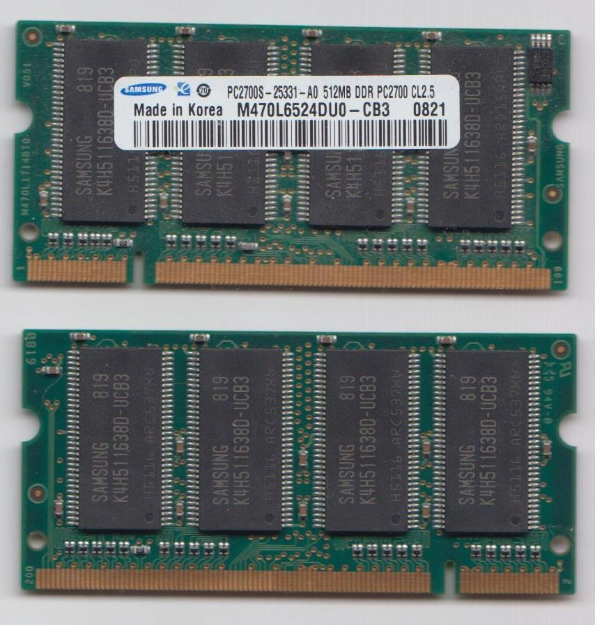 Samsung 512MB PC2700 DDR2 333MHZ CL2.5 DO DRUKARKI