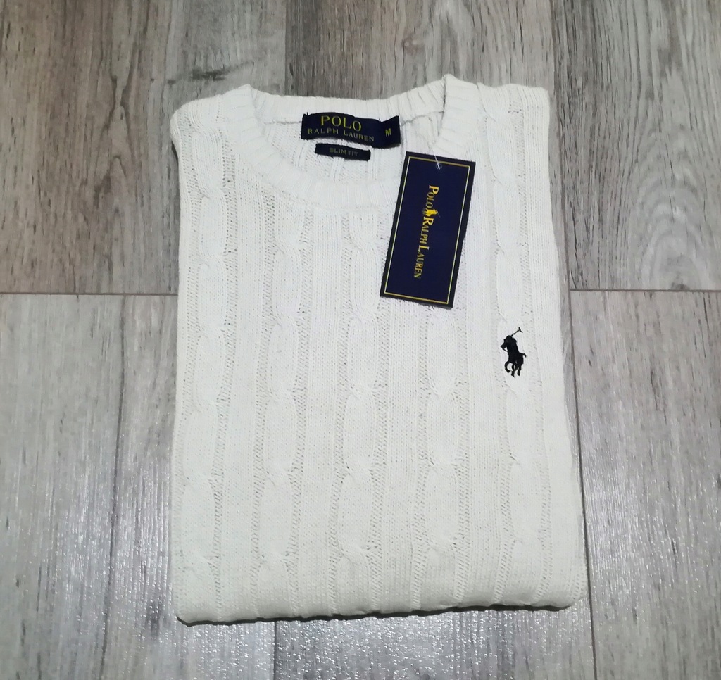 Klasyczny Sweter Polo Ralph Lauren C-Neck XXL