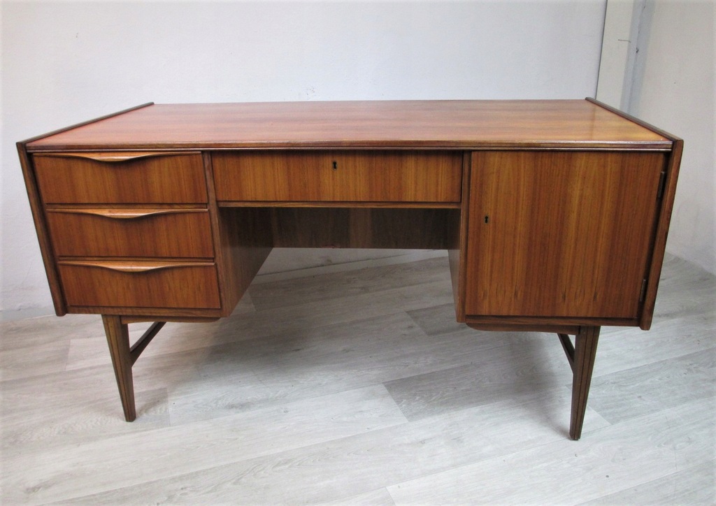 Skandynawskie biurko gabinetowe,teak,lata 60
