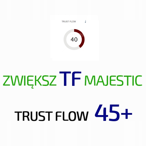 Pozycjonowanie - Zwiększ TF (Trust Flow) majestic do 45+