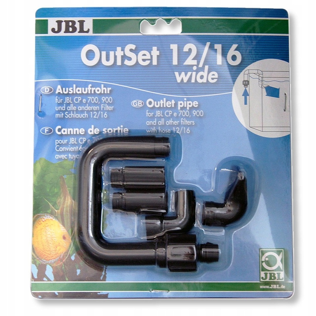 JBL OutSet 12/16 - wylot filtra zewnętrznego do ak