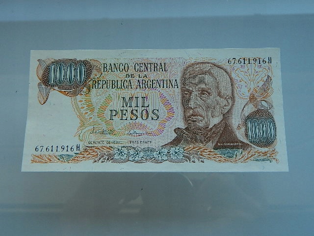 1000 PESOS 1976 ARGENTYNA UNC