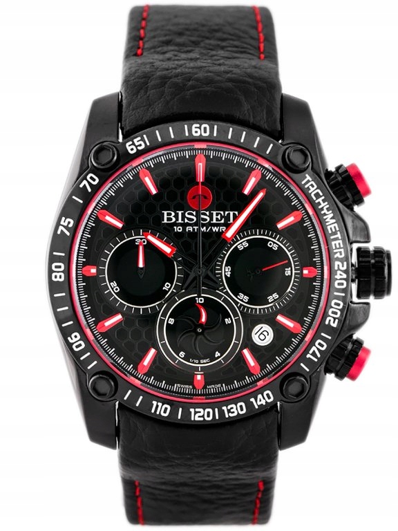 ZEGAREK MĘSKI BISSET BSCE98 - CHRONOGRAPH (zb082a)