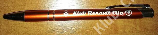 Długopis pomarańczowy KRC *KLUB RENAULT CLIO*