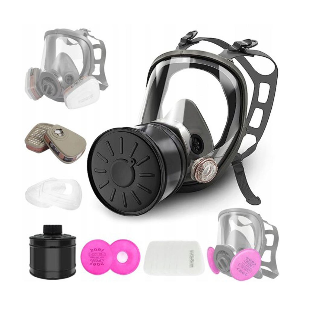 ZREE Maska Lakiernicza Pełna 6800 KOMPLETNA Zestaw