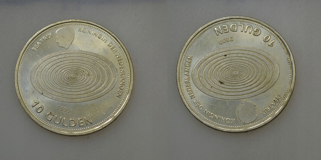 Holandia srebro 10 Gulden 1999 rok od 1zł i BCM