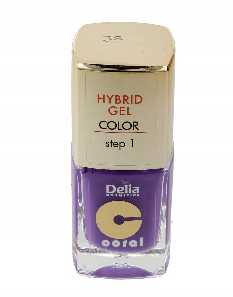 Delia Cosmetics Coral Hybrid Gel Emalia 38 purpuro