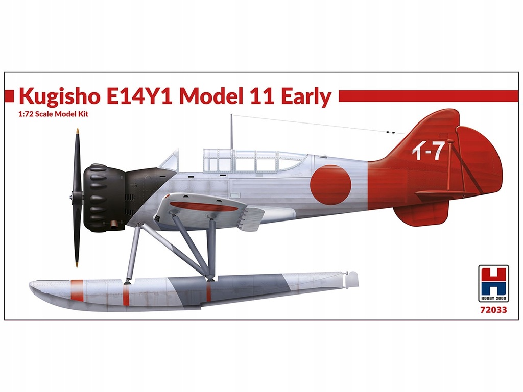 Samolot Yokosuka E14Y1 model 11 early 72033 Hobby