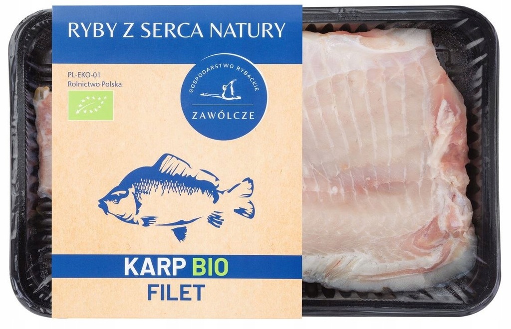 KARP ŚWIEŻY FILET BIO ŚWIĘTA - RYBY Z SERCA NATURY