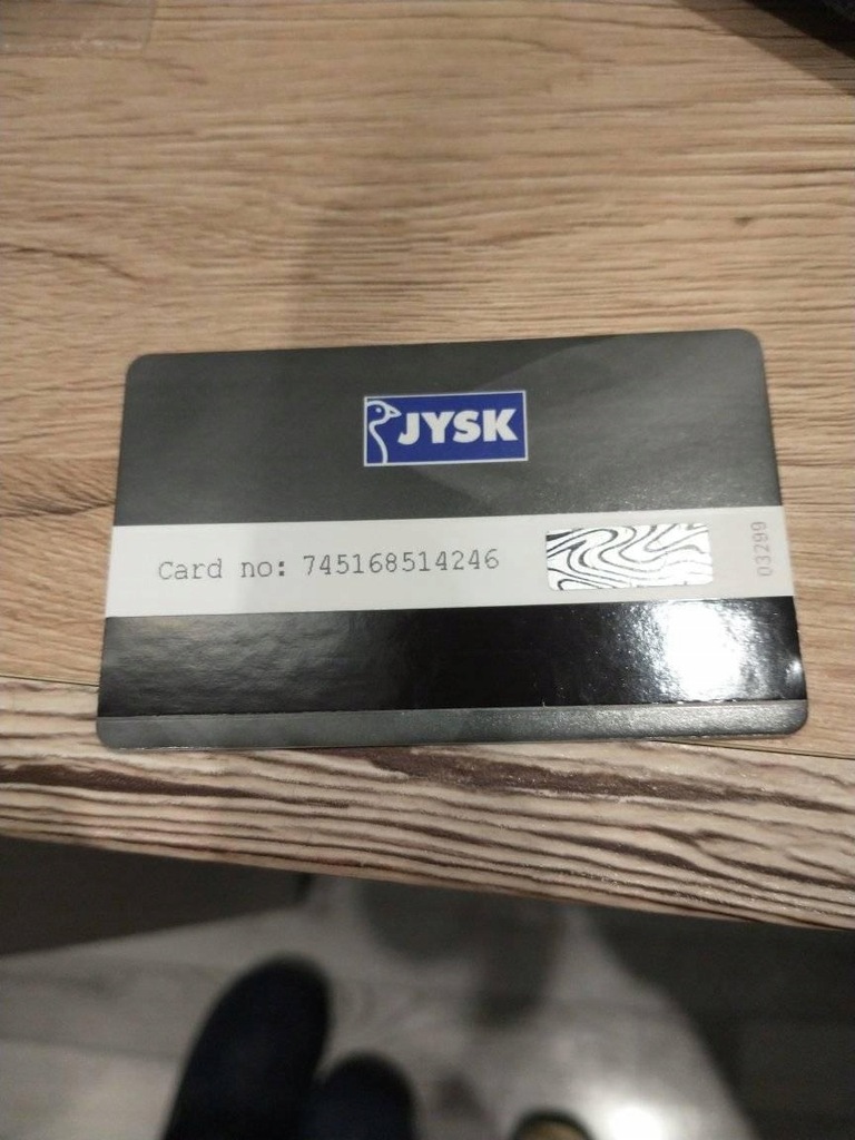 Karta podarunkowa Jysk 670zł