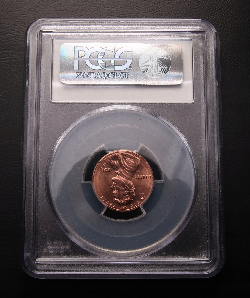 ANK USA 1 CENT 2013 D ODWROTKA grading PCGS