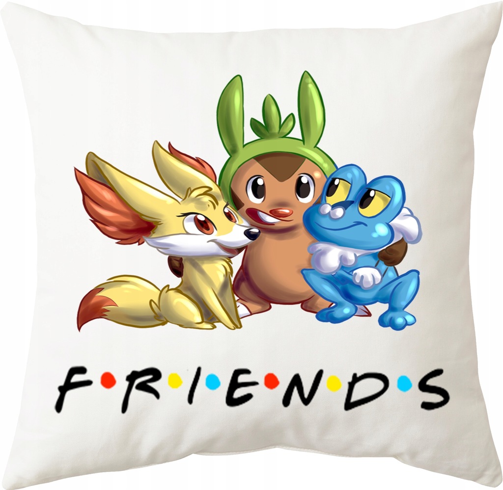 Poszewka Na Poduszkę Pokemon Startery Friends