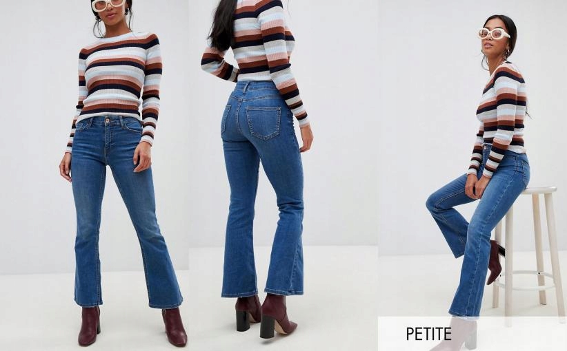 X69233 A04 NEW LOOK PETITE JEANSY MID BLUE 32
