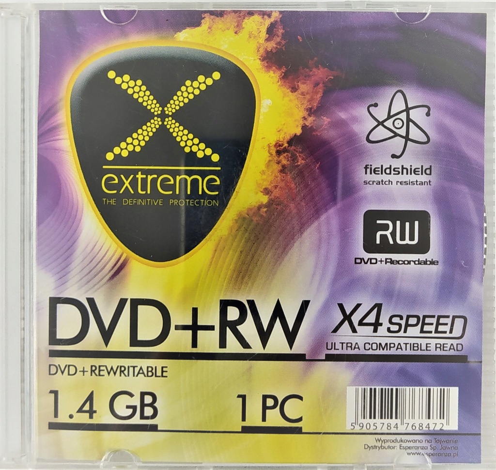 Płyta DVD+RW Extreme Mini 1,4GB x4 - Slim