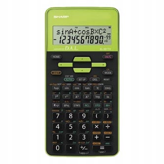 Sharp Kalkulator EL-531THGR, czarno-zielona