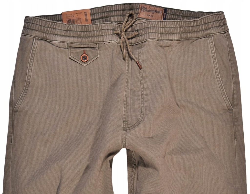 WRANGLER spodnie SLIM DRAWSTRING CHINO W32 L34